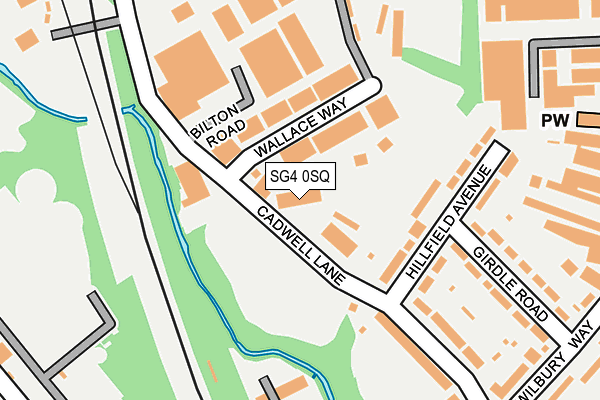 SG4 0SQ map - OS OpenMap – Local (Ordnance Survey)