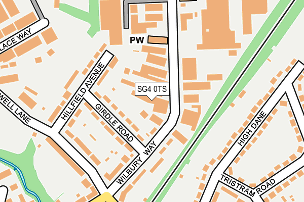 SG4 0TS map - OS OpenMap – Local (Ordnance Survey)