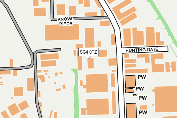 SG4 0TZ map - OS OpenMap – Local (Ordnance Survey)