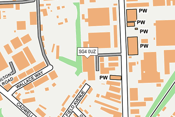 SG4 0UZ map - OS OpenMap – Local (Ordnance Survey)