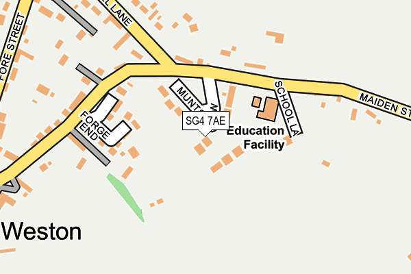SG4 7AE map - OS OpenMap – Local (Ordnance Survey)