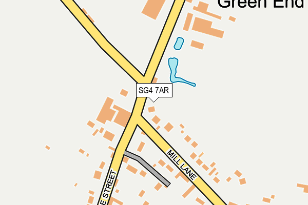 SG4 7AR map - OS OpenMap – Local (Ordnance Survey)