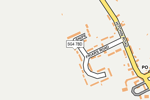 SG4 7BD map - OS OpenMap – Local (Ordnance Survey)
