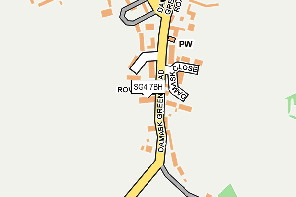 SG4 7BH map - OS OpenMap – Local (Ordnance Survey)