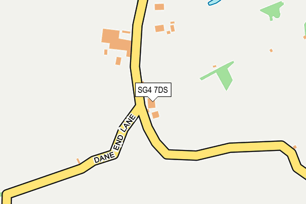SG4 7DS map - OS OpenMap – Local (Ordnance Survey)