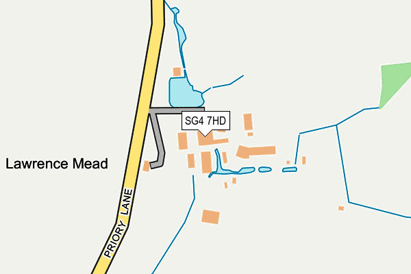 SG4 7HD map - OS OpenMap – Local (Ordnance Survey)