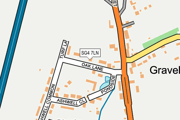 SG4 7LN map - OS OpenMap – Local (Ordnance Survey)
