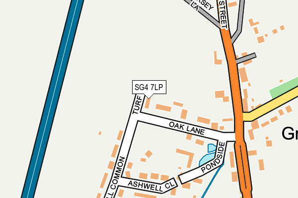 SG4 7LP map - OS OpenMap – Local (Ordnance Survey)