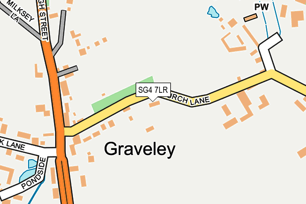 SG4 7LR map - OS OpenMap – Local (Ordnance Survey)