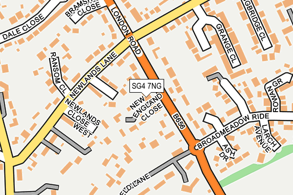 SG4 7NG map - OS OpenMap – Local (Ordnance Survey)