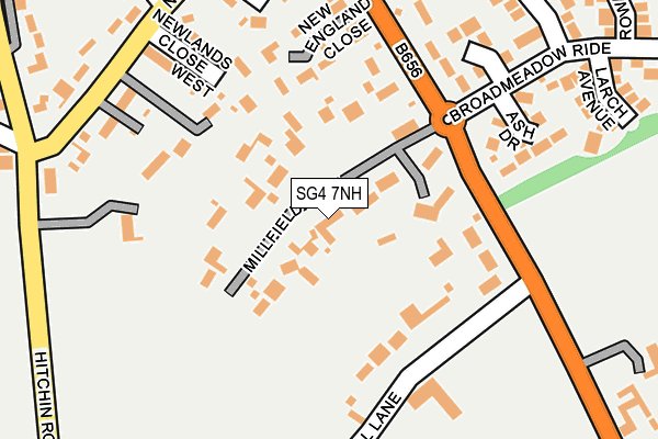 SG4 7NH map - OS OpenMap – Local (Ordnance Survey)