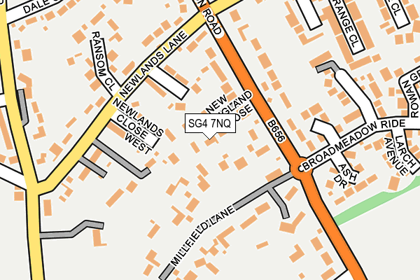 SG4 7NQ map - OS OpenMap – Local (Ordnance Survey)