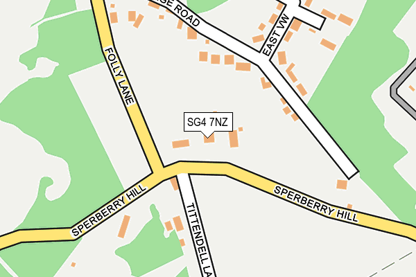 SG4 7NZ map - OS OpenMap – Local (Ordnance Survey)