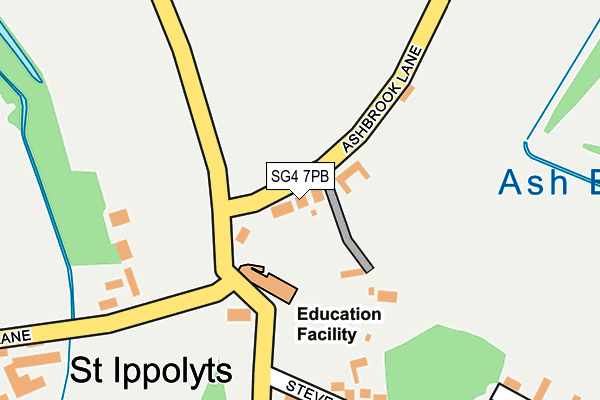 SG4 7PB map - OS OpenMap – Local (Ordnance Survey)