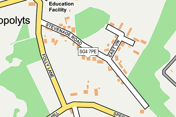 SG4 7PE map - OS OpenMap – Local (Ordnance Survey)