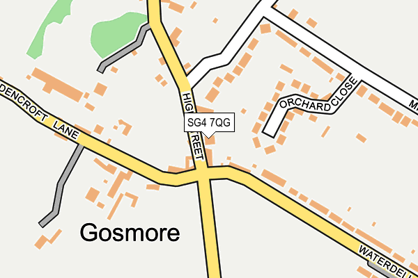 SG4 7QG map - OS OpenMap – Local (Ordnance Survey)