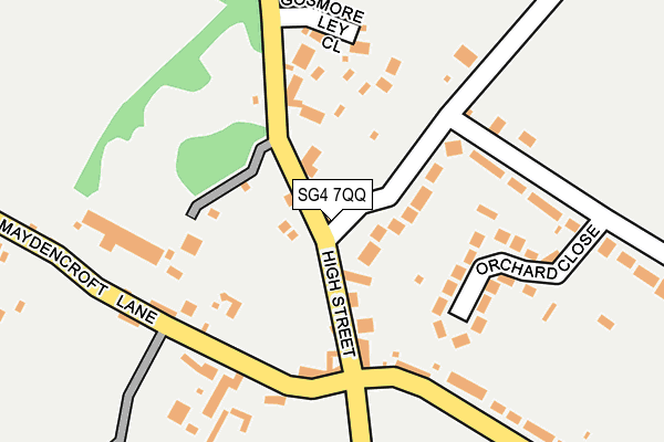 SG4 7QQ map - OS OpenMap – Local (Ordnance Survey)