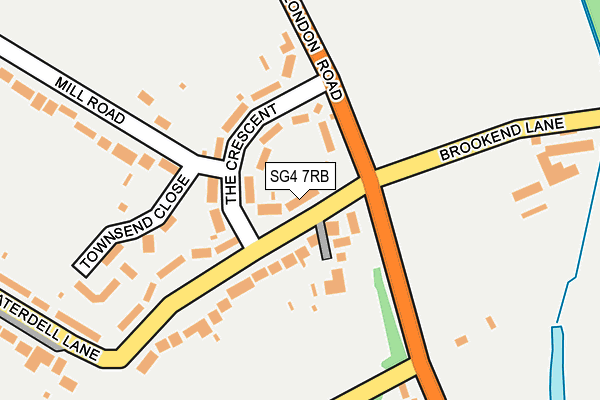SG4 7RB map - OS OpenMap – Local (Ordnance Survey)