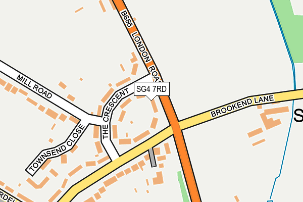 SG4 7RD map - OS OpenMap – Local (Ordnance Survey)
