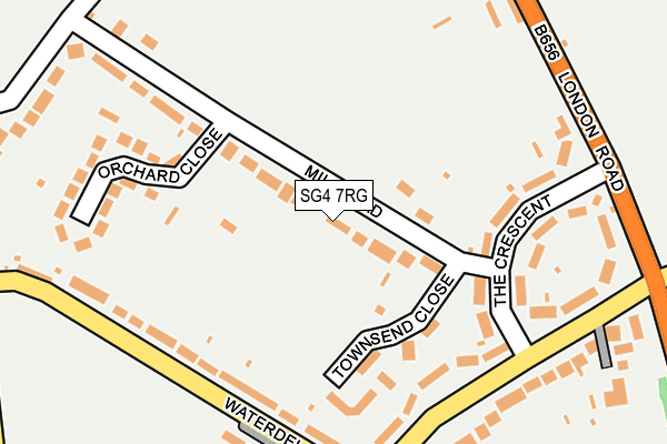 SG4 7RG map - OS OpenMap – Local (Ordnance Survey)