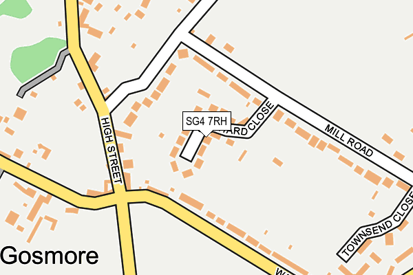 SG4 7RH map - OS OpenMap – Local (Ordnance Survey)