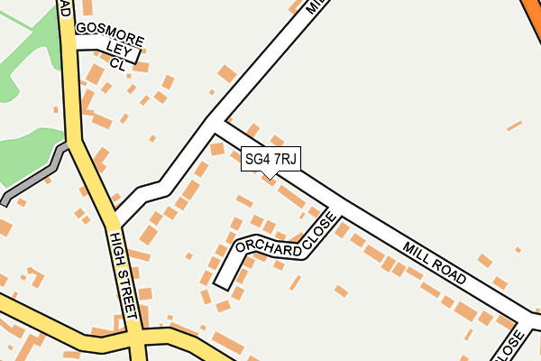 SG4 7RJ map - OS OpenMap – Local (Ordnance Survey)