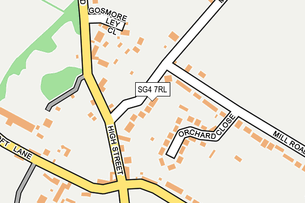 SG4 7RL map - OS OpenMap – Local (Ordnance Survey)