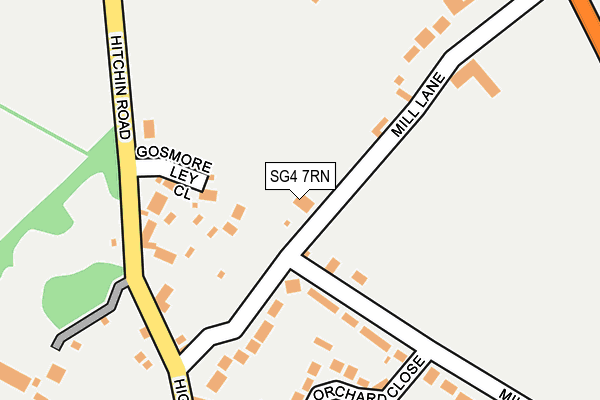 SG4 7RN map - OS OpenMap – Local (Ordnance Survey)