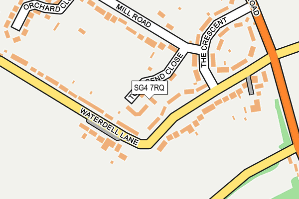 SG4 7RQ map - OS OpenMap – Local (Ordnance Survey)