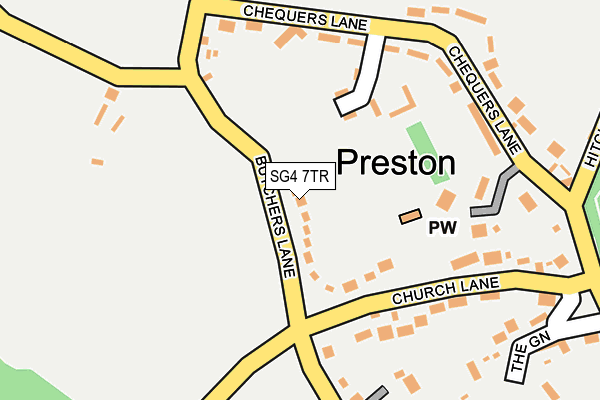 SG4 7TR map - OS OpenMap – Local (Ordnance Survey)