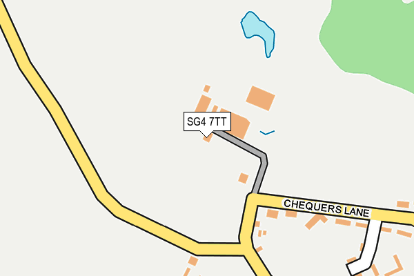 SG4 7TT map - OS OpenMap – Local (Ordnance Survey)