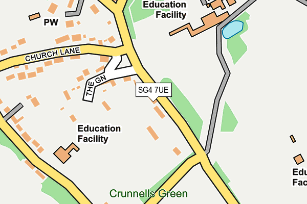SG4 7UE map - OS OpenMap – Local (Ordnance Survey)