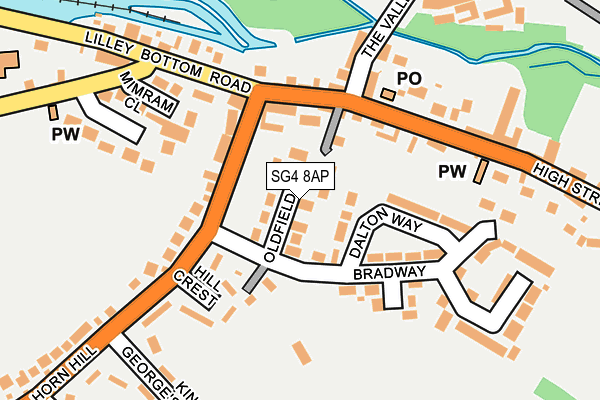 SG4 8AP map - OS OpenMap – Local (Ordnance Survey)