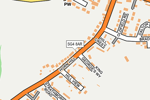 SG4 8AR map - OS OpenMap – Local (Ordnance Survey)