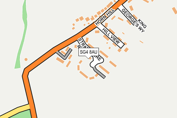 SG4 8AU map - OS OpenMap – Local (Ordnance Survey)