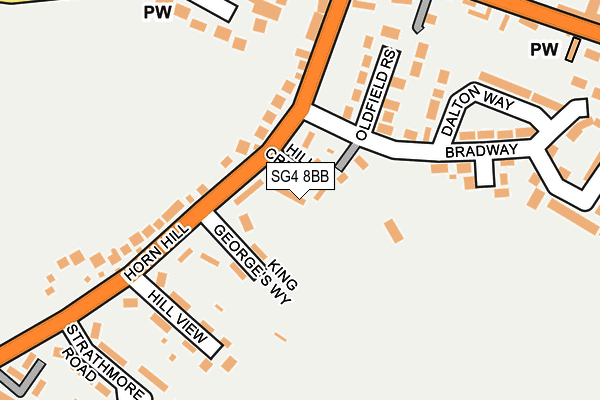SG4 8BB map - OS OpenMap – Local (Ordnance Survey)