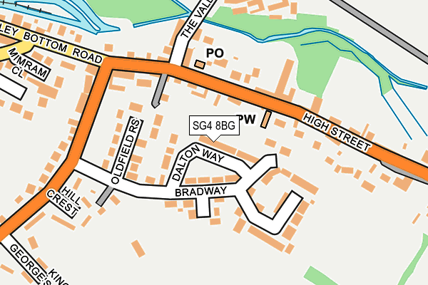 SG4 8BG map - OS OpenMap – Local (Ordnance Survey)