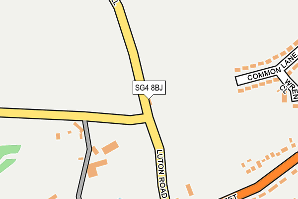 SG4 8BJ map - OS OpenMap – Local (Ordnance Survey)