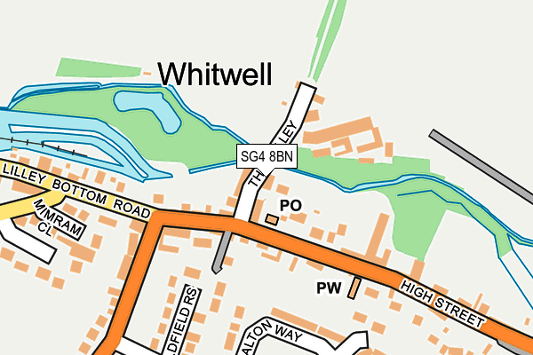 Map of WATERHALL JOINERY LTD at local scale