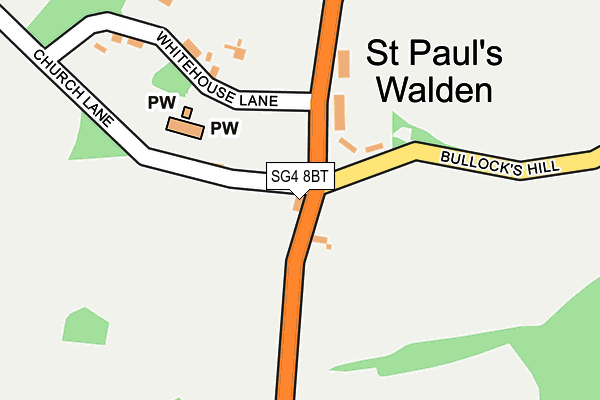 SG4 8BT map - OS OpenMap – Local (Ordnance Survey)