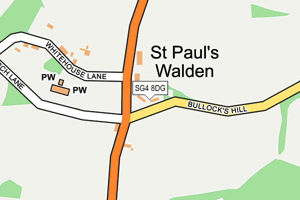 SG4 8DG map - OS OpenMap – Local (Ordnance Survey)