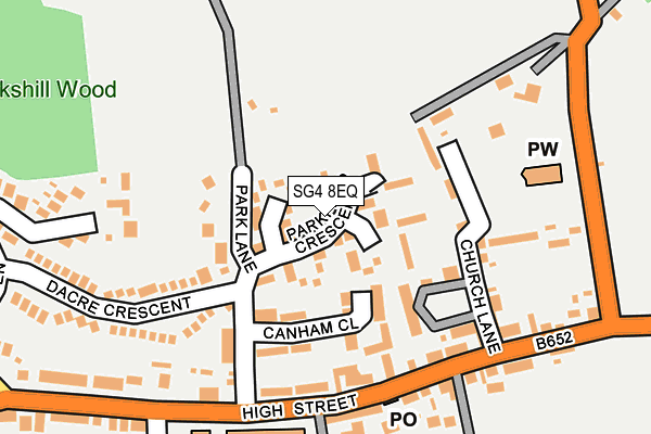 SG4 8EQ map - OS OpenMap – Local (Ordnance Survey)