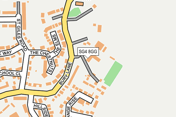 SG4 8GG map - OS OpenMap – Local (Ordnance Survey)