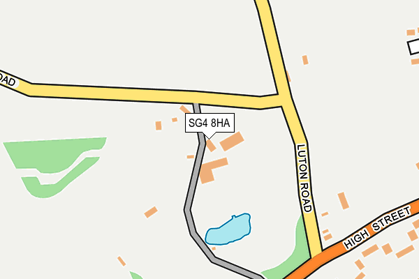 SG4 8HA map - OS OpenMap – Local (Ordnance Survey)