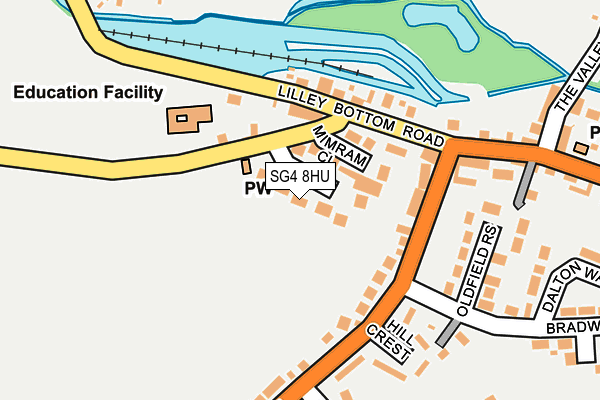 SG4 8HU map - OS OpenMap – Local (Ordnance Survey)