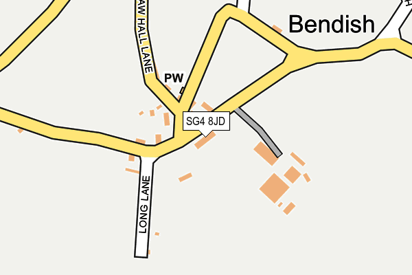SG4 8JD map - OS OpenMap – Local (Ordnance Survey)