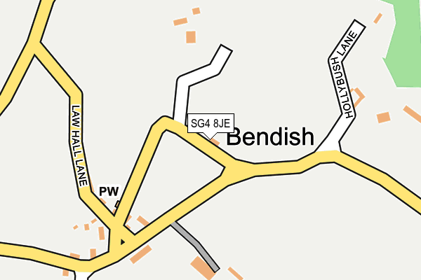 SG4 8JE map - OS OpenMap – Local (Ordnance Survey)