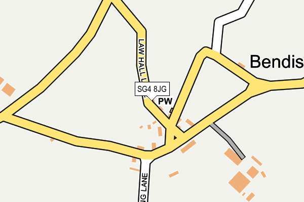 SG4 8JG map - OS OpenMap – Local (Ordnance Survey)