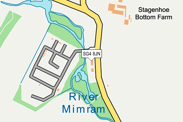SG4 8JN map - OS OpenMap – Local (Ordnance Survey)