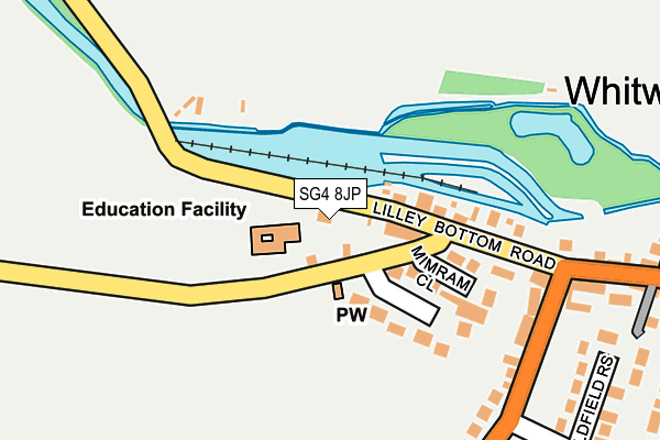 SG4 8JP map - OS OpenMap – Local (Ordnance Survey)